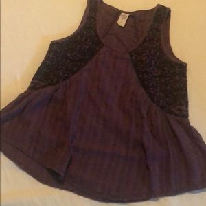Cotton Embroidered Blouse Sz M (fits like a Small)